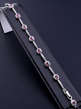 картинка Браслет 'XUPING' Фианит 17 см (родий) от магазина Wolves