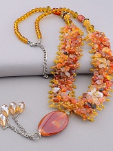 картинка Бусы Сердолик 60 см от магазина Wolves