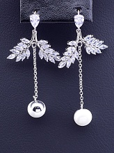 картинка Серьги 'XUPING' Майорка (родий) от магазина Wolves