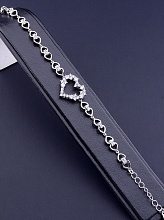 картинка Браслет 'XUPING' Фианит 17 см (родий) от магазина Wolves