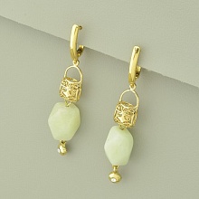 картинка Серьги 'SUNSTONES' Кварц  (позолота 18к (лимонная)) от магазина Wolves