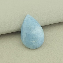 картинка Кулон Аквамарин в форме капли 40x25 мм  от магазина Wolves