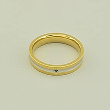 картинка Кольцо 'XUPING' Фианит (позолота-родий) от магазина Wolves