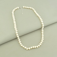 картинка Бусы 'SUNSTONES' Жемчуг Серебро(925) 54 см от магазина Wolves