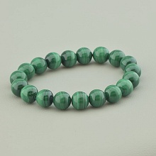 картинка Браслет 'SUNSTONES' Малахит 18 см от магазина Wolves