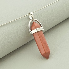 картинка Кулон Яшма 35x12мм от магазина Wolves