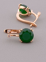 картинка Серьги 'Pataya' Фианит (позолота 18к) от магазина Wolves