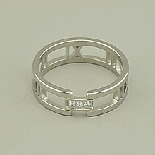 картинка Кольцо 'XUPING' Фианит (родий) от магазина Wolves