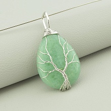 картинка Кулон Нефрит 35x25мм от магазина Wolves