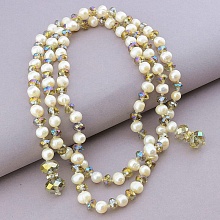 картинка Бусы Жемчуг Чешский хрусталь 110 см от магазина Wolves