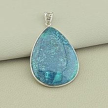 картинка Кулон Азурит 45х30мм (Серебро(925)) от магазина Wolves