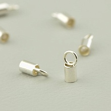 картинка Зажим Серебро(925) 7x2 5мм от магазина Wolves