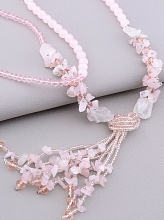 картинка Бусы Розовый кварц 74 см от магазина Wolves