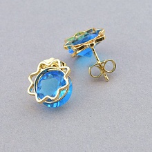 картинка Серьги 'XUPING' Фианит (позолота 18к) от магазина Wolves