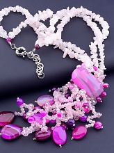 картинка Бусы Розовый кварц 47 см от магазина Wolves