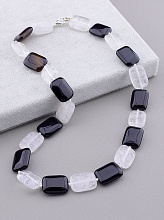 картинка Бусы 'SUNSTONES' Агат Горный хрусталь 45 см от магазина Wolves