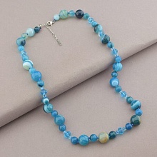 картинка Бусы 'SUNSTONES' Агат Чешский хрусталь 52 см от магазина Wolves