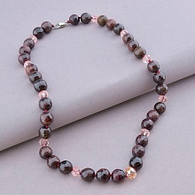 картинка Бусы 'SUNSTONES' Гранат Чешский хрусталь 48 см от магазина Wolves