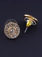 картинка Серьги 'Juleeze' Фианит (позолота 18к) от магазина Wolves