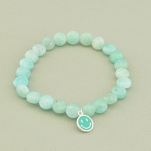 картинка Браслет 'SUNSTONES' Амазонит Серебро(925) 18 см от магазина Wolves