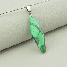 картинка Кулон Малахит 35x10мм от магазина Wolves