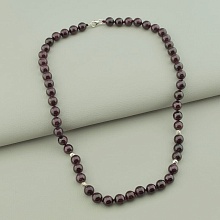 картинка Бусы 'SUNSTONES' Гранат Серебро(925) 45 см от магазина Wolves