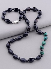 картинка Бусы 'SUNSTONES' Хризоколла Агат 65 см от магазина Wolves