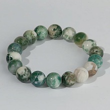 картинка Элитный Браслет Агат (Моховой) на резинке от магазина Wolves