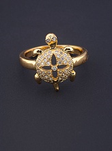 картинка Кольцо 'XUPING' Фианит (позолота 18к) от магазина Wolves