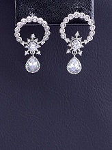 картинка Серьги 'XUPING' Фианит (родий) от магазина Wolves