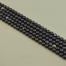 картинка Нитка Агат 37 см 10 5 мм (Без замка) от магазина Wolves