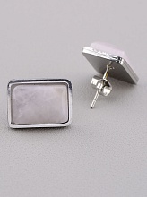 картинка Серьги Розовый кварц 16x11мм от магазина Wolves