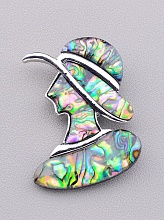 картинка Брошь Галиотис 55x37мм от магазина Wolves