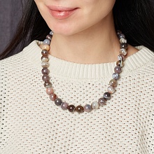 картинка Элитные Бусы из редкого Бразильского Агата на карабине от магазина Wolves