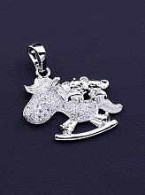 картинка Кулон 'XUPING' Фианит (родий) от магазина Wolves