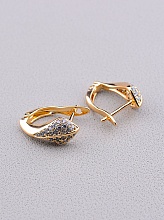 картинка Серьги 'XUPING' Фианит (позолота 18к) от магазина Wolves