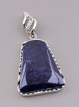 картинка Кулон Сапфир 40x25мм от магазина Wolves