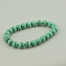 картинка Браслет 'SUNSTONES' Малахит 18 см от магазина Wolves