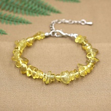 картинка Браслет Цитрин на карабине от магазина Wolves