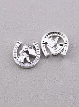 картинка Вставка Фианит 19х18 (родий) от магазина Wolves