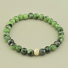 картинка Браслет 'SUNSTONES' Цоизит 18 см от магазина Wolves