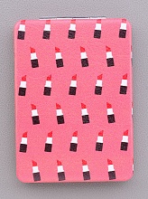 картинка Зеркало косметическое складное, малиновое от магазина Wolves