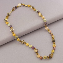 картинка Бусы 'SUNSTONES' Яшма Чешский хрусталь 56 см от магазина Wolves