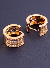 картинка Серьги 'Pataya' Фианит (позолота 18к) от магазина Wolves