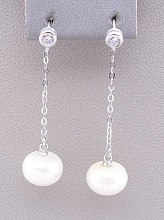 картинка Серьги 'SUNSTONES' Жемчуг Серебро(925) от магазина Wolves