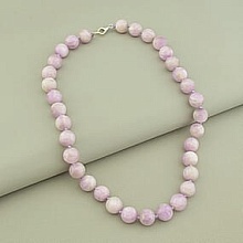 картинка Бусы 'SUNSTONES' Кунцит Серебро(925) 47 см от магазина Wolves