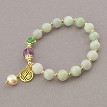 картинка Браслет 'Fashion' Жадеит Жемчуг 17 см от магазина Wolves