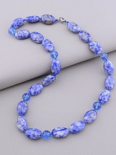 картинка Бусы 'SUNSTONES' Содалит Чешский хрусталь 52 см от магазина Wolves