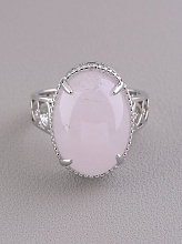 картинка Кольцо Розовый кварц 'Pataya' от магазина Wolves