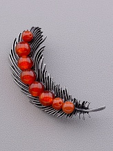 картинка Брошь Сердолик от магазина Wolves